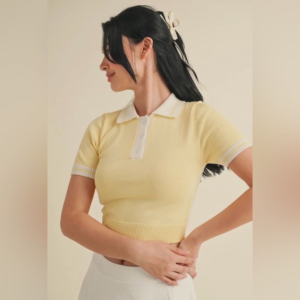 🆕🤍YELLOW MELLOW TOP - Picture 3 of 3